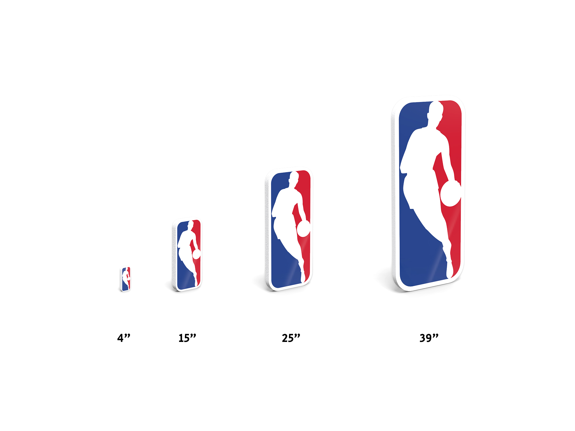 Height comparison UV printed PVC Foam Sign
